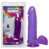 Crystal Jellies 8'' Realistic Cock with Balls