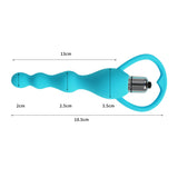 Vibrating Butt Plug Anal Beads Prostate Massager Vibrator Chain Adult Sex Toys Blue