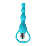 Vibrating Butt Plug Anal Beads Prostate Massager Vibrator Chain Adult Sex Toys Blue