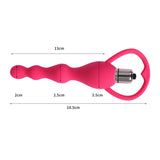 Vibrating Butt Plug Anal Beads Prostate Massager Vibrator Chain Adult Sex Toys Pink