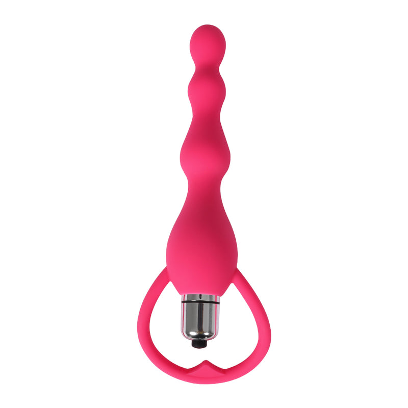 Vibrating Butt Plug Anal Beads Prostate Massager Vibrator Chain Adult Sex Toys Pink