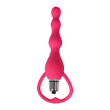 Vibrating Butt Plug Anal Beads Prostate Massager Vibrator Chain Adult Sex Toys Pink