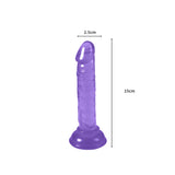 Crystal Dildo Realistic Penis Cock Suction Cup Shaft G-spot Adult Sex Toy