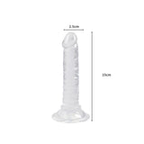 Crystal Dildo Realistic Penis Cock Suction Cup Shaft G-spot Adult Sex Toy