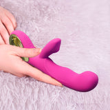 Loop Rabbit Vibrator USB Rechargeable G-Spot Dildo Massager Women Sex Toy Pink