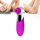 Vibrator Female Suction Sucking USB Rechargeable Women Adult Spot Sex Toy Purple